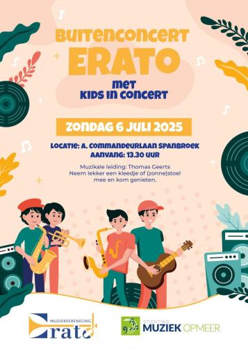 Buitenconcert erato Socialmedia voorkant